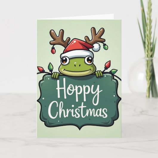 Carte Joyeux Noël sauteur (Devant)
