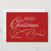 Carte Joyeux Noël Script (Devant)