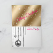 Carte Joyeux Noël Silver Gold (Intérieur)