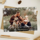 Carte Joyeux Noël Snowflakes