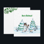 Carte Joyeux Noël ! Snowman avec chat et chiot<br><div class="desc">Joyeux Noël ! Snowman avec chat et chiot - petit chien ~~~ dessin au crayon de couleur par Krisi ArtKSZP ~~~ Catégorie du magasin >>> Joyeux Noël pour enfants >>>> Snowman avec chat et chiot</div>