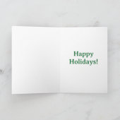 Carte Joyeux Noël Snowman Globe (Intérieur)