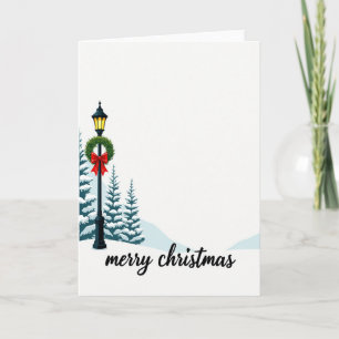 Carte Joyeux Noël Terre Enchantée d'Hiver