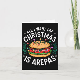 Carte Joyeux Noël Tout Ce Que Je Veux Pour Noël Arepas M