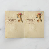 Carte Joyeux Noël très frère cerf (Intérieur)