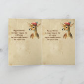 Carte Joyeux Noël très sœur cerf (Intérieur)