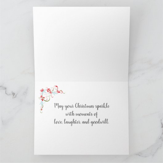 Carte Joyeux Noël - Un Noël moderne (Intérieur)