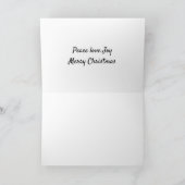 Carte Joyeux Noël unique (Intérieur)