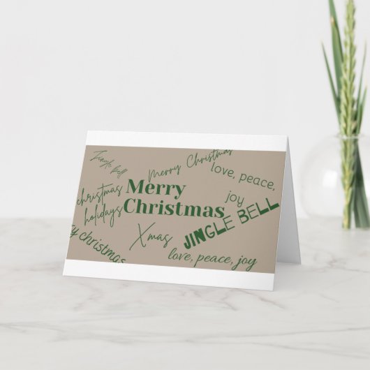 Carte Joyeux Noël unique (Devant)