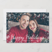 Carte Joyeux Noël Vacances de Noël (Devant)