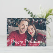 Carte Joyeux Noël Vacances de Noël (Debout devant)