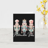 Carte Joyeux Noël Vibes Nutcracker Ballet Paix Noël (Fleur jaune)