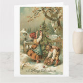 Carte Joyeux Noël Vintage (Devant)