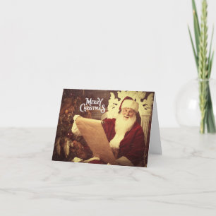 Carte Joyeux Noël Vintage Père Noël