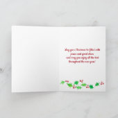 Carte Joyeux Noël Volontaire Nom personnalisé (Intérieur)