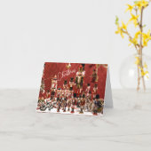 Carte Joyeux noisettes de Noël (Fleur jaune)