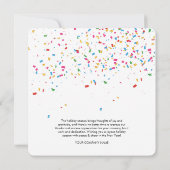 Carte Joyeux Nouvel An Entreprise Entreprise QR Code vac (Dos)