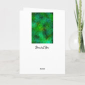 Carte Joyeux Nouvel An Nephew | Bulles vertes (Dos)