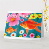 Carte Joyeux Nowruz (Fleur jaune)