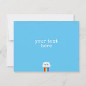 Carte Joyeux nuage d'anniversaire (Dos)