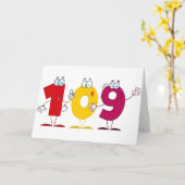 Carte Joyeux numéro 109 (Fleur jaune)