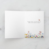 Carte Joyeux oeufs de lapin de Pâques papillons Ladybug (Intérieur)