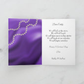 Carte Joyeux Orange de la Saint-Valentin Lune Bijoux & É (Intérieur)