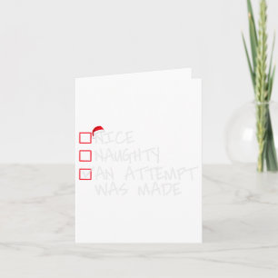 Carte Joyeux ou méchant drôle une tentative a été faite 