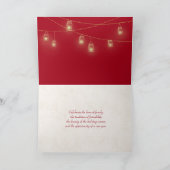 Carte Joyeux ours en peluche de Noël avec lampe brillant (Intérieur)