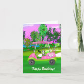 Carte Joyeux Panier De Golf D'Anniversaire Avec Joli Sch (Devant)