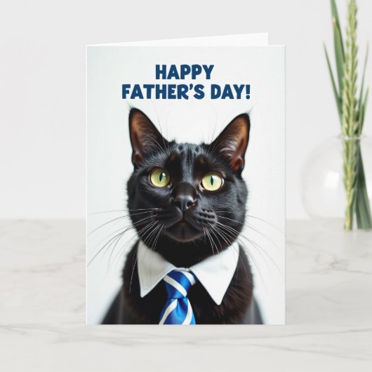 Carte Joyeux Papa à Moustache (Devant)