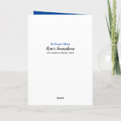 Carte Joyeux Papa Papa drôle fils préféré (Dos)