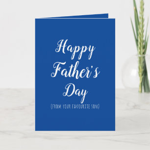 Carte Joyeux Papa papa drôle fils préféré