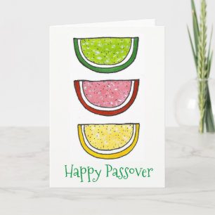 Carte Joyeux Pâque Fruit Slice Jellies Jelly Candy