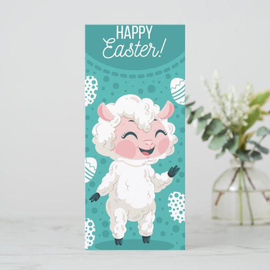 Carte Joyeux Pâques (Debout devant)