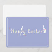 Carte Joyeux Pâques. (Devant / Derrière)