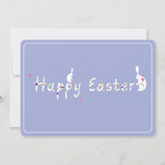 Carte Joyeux Pâques. (Devant)