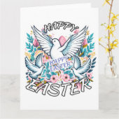 Carte Joyeux Pâques (Fleur jaune)