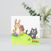 Carte Joyeux Pâques (Debout devant)