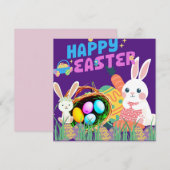 Carte Joyeux Pâques (Devant / Derrière)