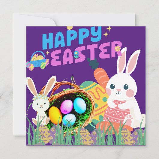 Carte Joyeux Pâques (Devant)