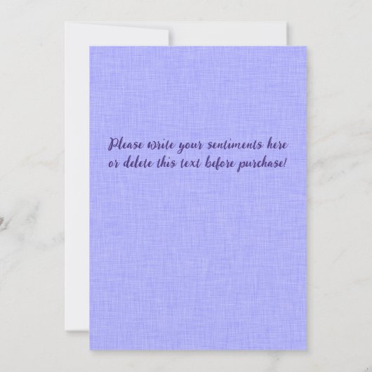 Carte Joyeux Pâques Bébé Faux Felt Texture (Dos)