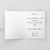 Carte Joyeux Pâques - Couronne Florale de Lapin (Intérieur)