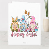 Carte Joyeux Pâques Gnomes Some Bunny Vous Aime (Dos)