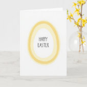 Carte Joyeux Pâques Soleil Halo (Fleur jaune)