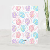 Carte Joyeux Pastel de Pâques OEufs de Pâques (Dos)