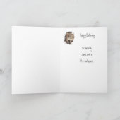 Carte Joyeux Patron d'anniversaire, à seulement un sain  (Intérieur)