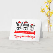 Carte Joyeux Pawlidays (Fleur jaune)