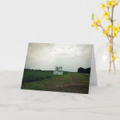 Carte Joyeux paysan d'anniversaire (Fleur jaune)