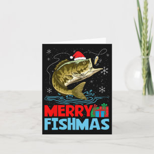 Carte Joyeux Pêche Noël